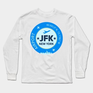 JFK airport Long Sleeve T-Shirt